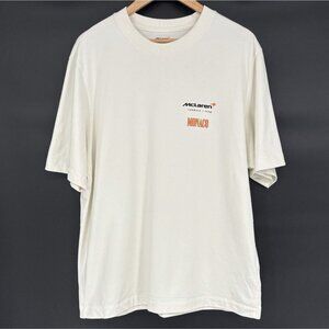 Abercrombie & Fitch Men's McLaren Formula 1 Team Monaco Graphic T-Shirt L White